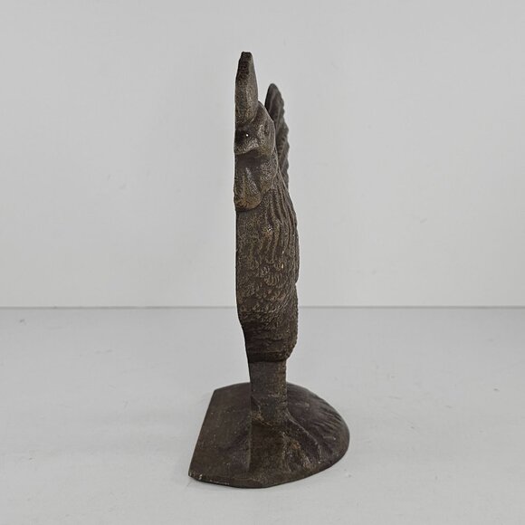 Vintage Rooster Chicken Doorstop Wedge Farmhouse Decor - Picture 3 of 9